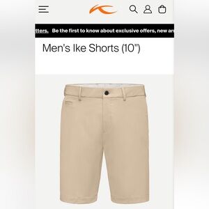 KJUS Ike Shorts Men’s 38 Performance Golf Wicking Stretch Lightweight 9” $129